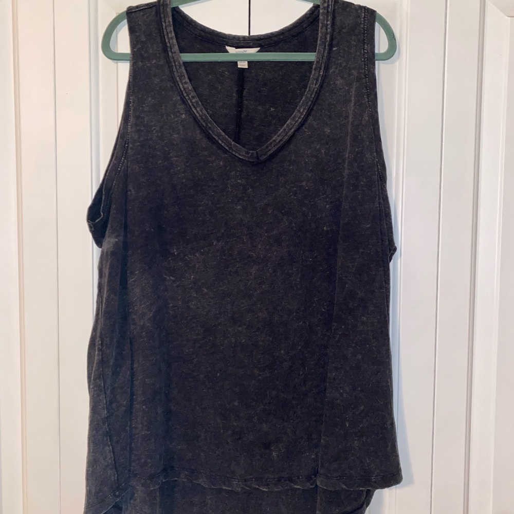 Terra & Sky Distressed Cotton Tank Top